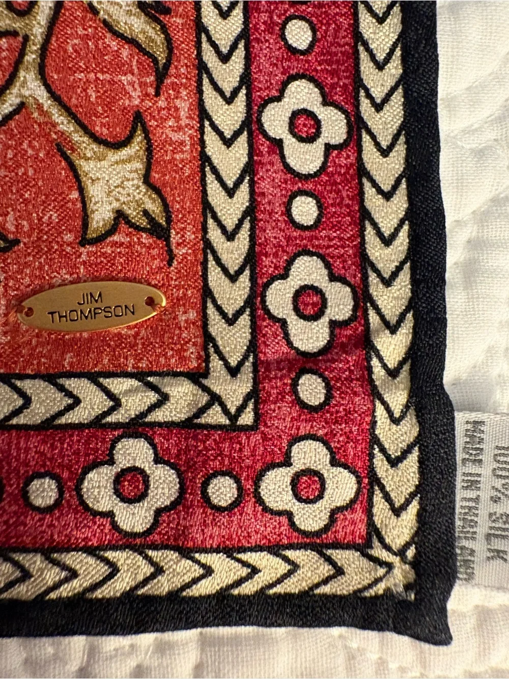 Jim Thompson 100% Thai Silk Scarf
